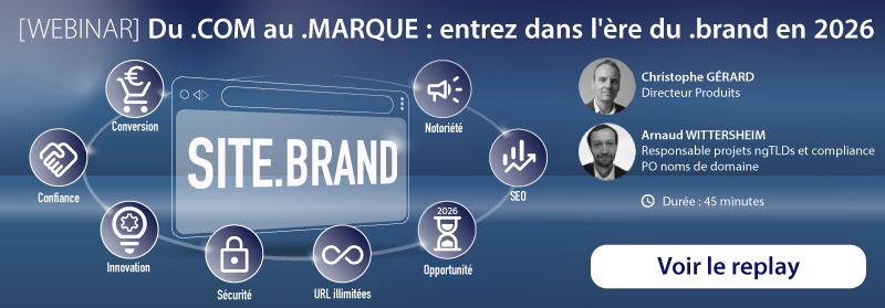 WEBINAR - Du .COM au .MARQUE : entrez dans l'ère du .brand en 2026