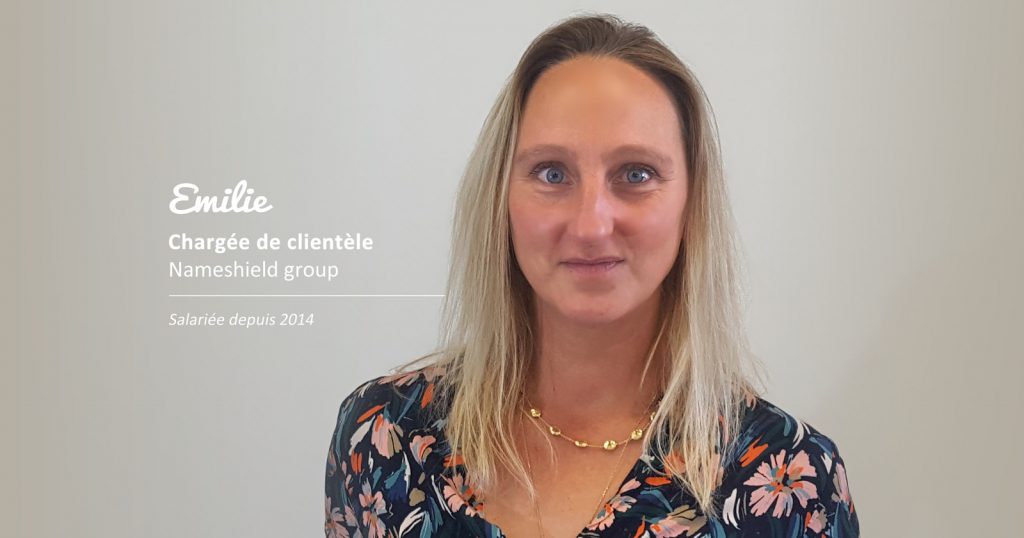 Emilie, Chargée de clientèle Nameshield depuis 2014