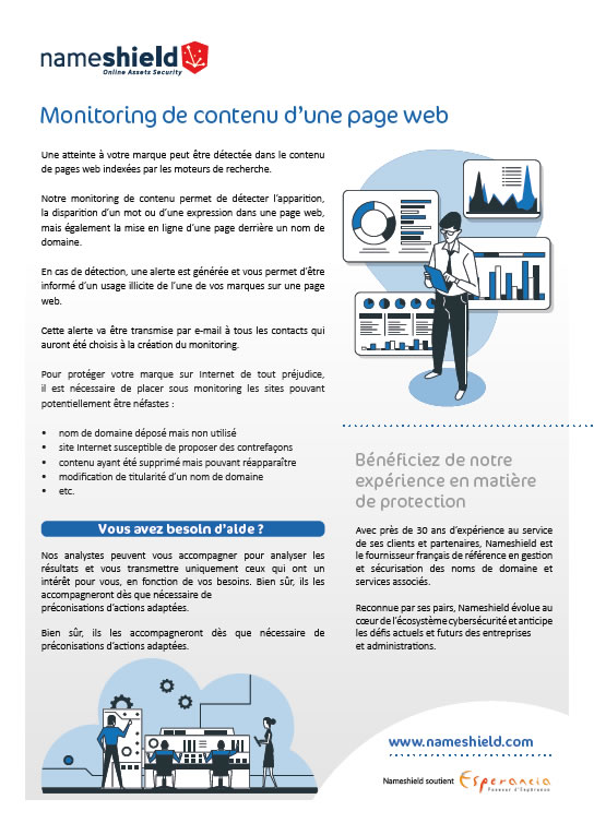 Téléchargez notre plaquette : Monitoring de contenu d’une page web