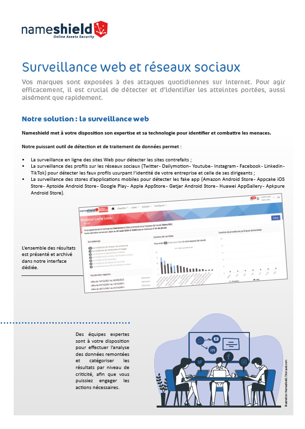 Téléchargez notre plaquette : Surveillances web et réseaux sociaux